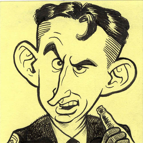 Harland Williams State Trooper caricature