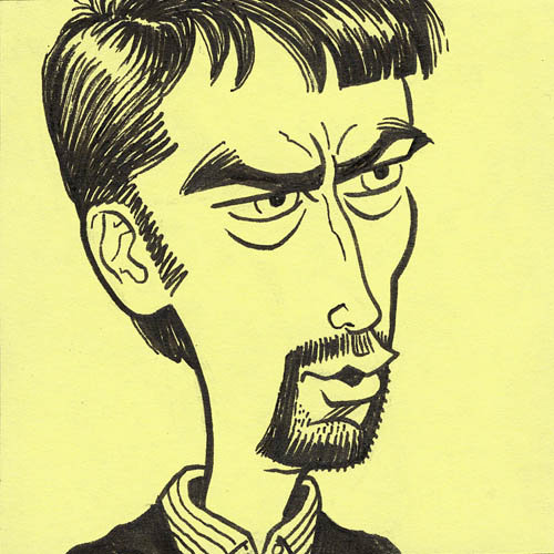 Tom Green in Road Trip caricature