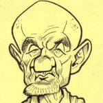 Jonathan Banks as Mike Ehrmantraut caricature