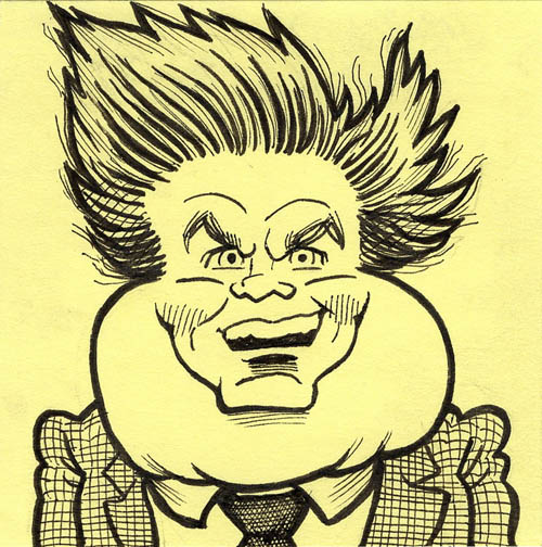 Chris Farley as Tommy Boy caricature
