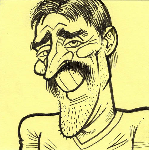 Aaron Rodgers caricature