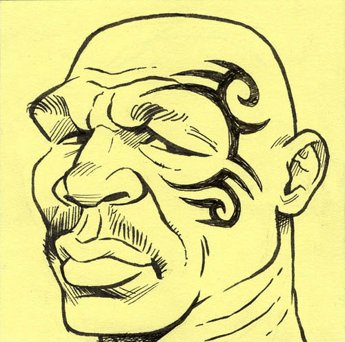 Iron Mike Tyson caricature