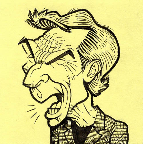 Skip Bayless caricature