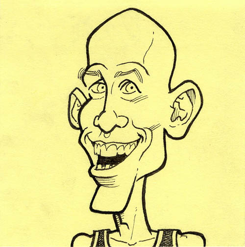 Reggie Miller caricature